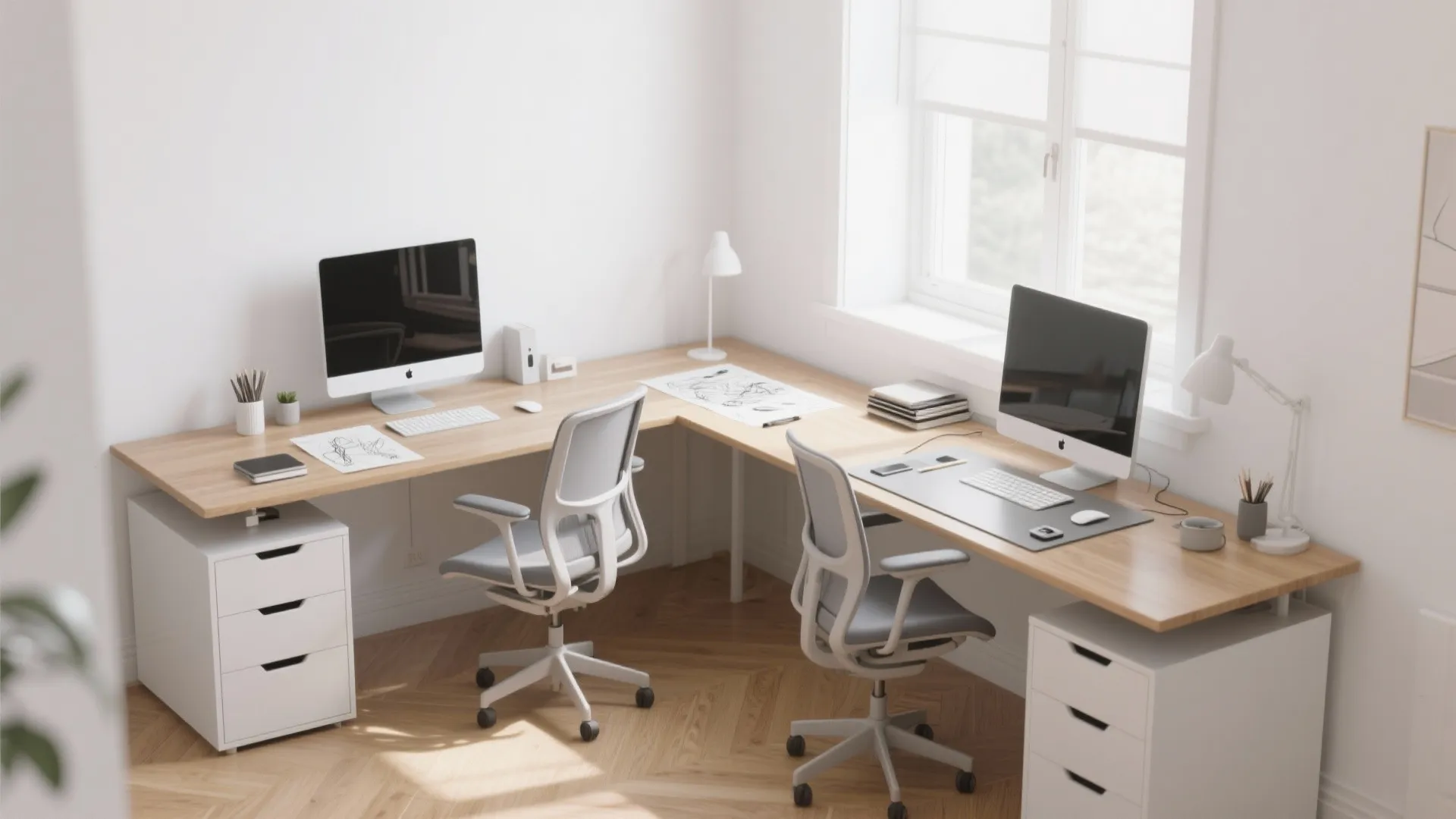 7. L-Shaped Desk for Corner Efficiency