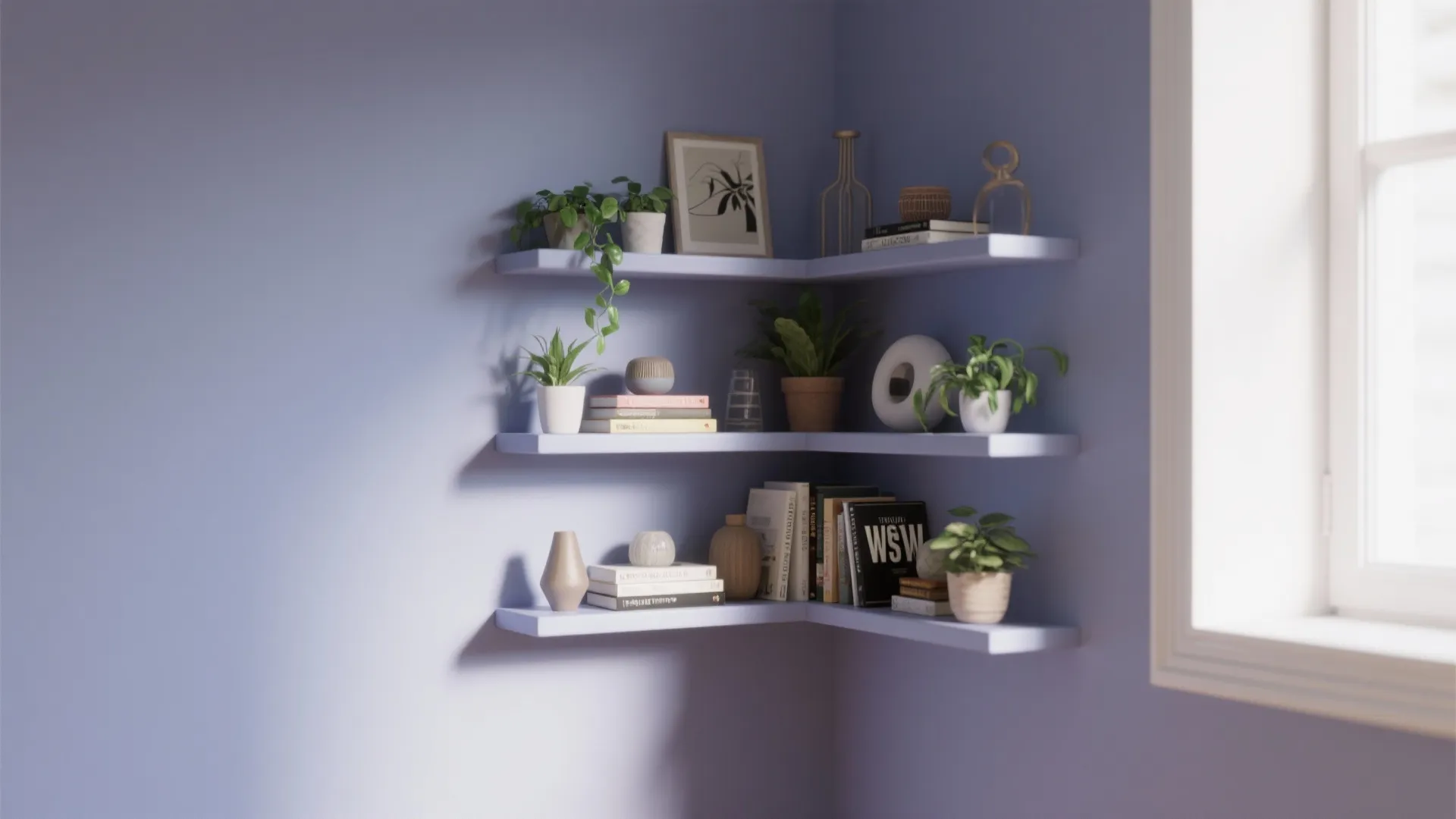 5. Floating L-Shaped Corner Units