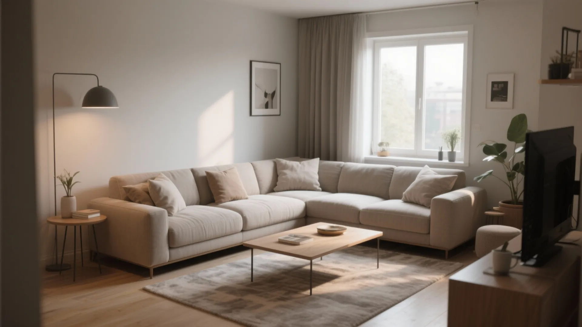 6. L-shaped Sofa for Corner Use