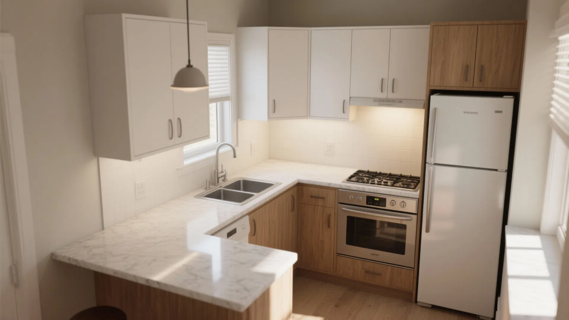 L-Shaped Layout to Unlock Counter Space