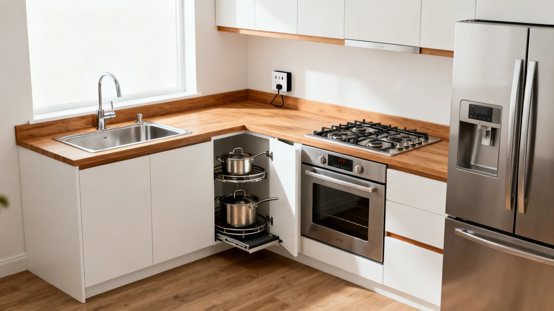 L-Shaped Layout to Unlock Continuous Counter Space