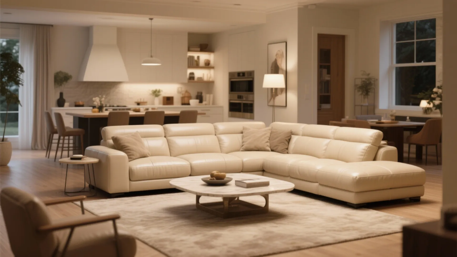 7. L-Shaped Arrangement for Conversation