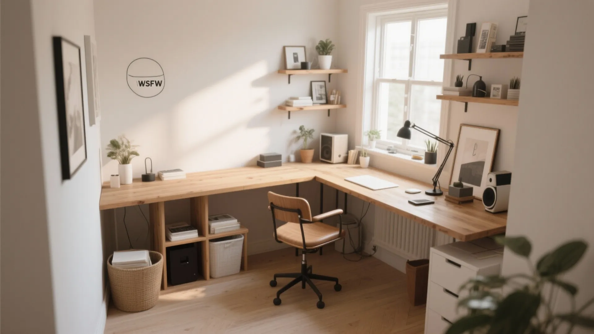 L-shaped desk or sofa