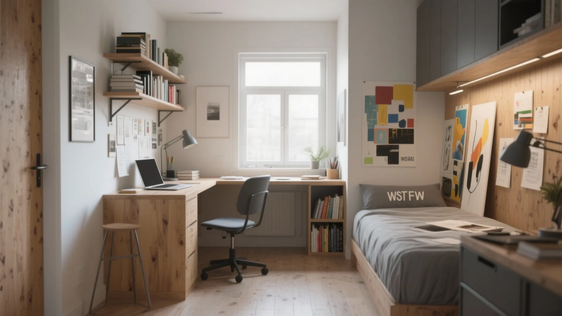 L-shaped desk for multitasking