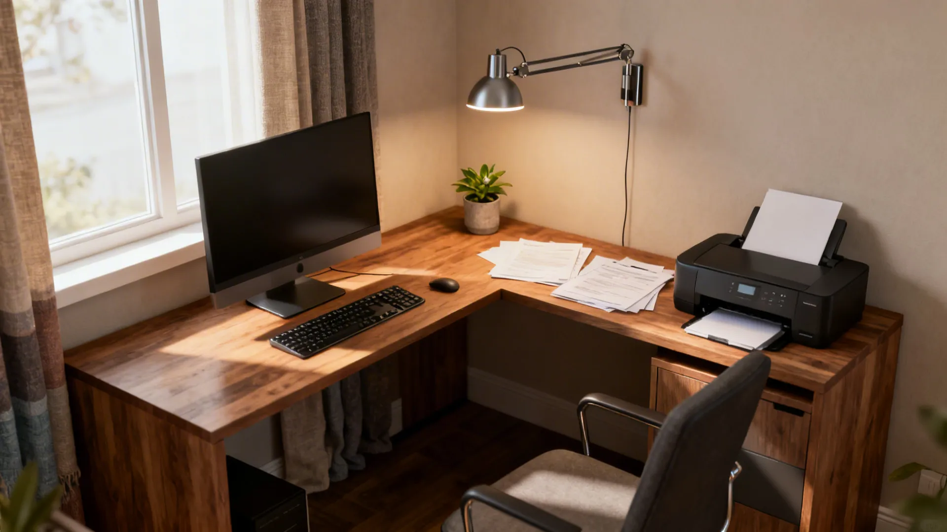 5 Smart Home Office Ideas with an L-Shaped Desk