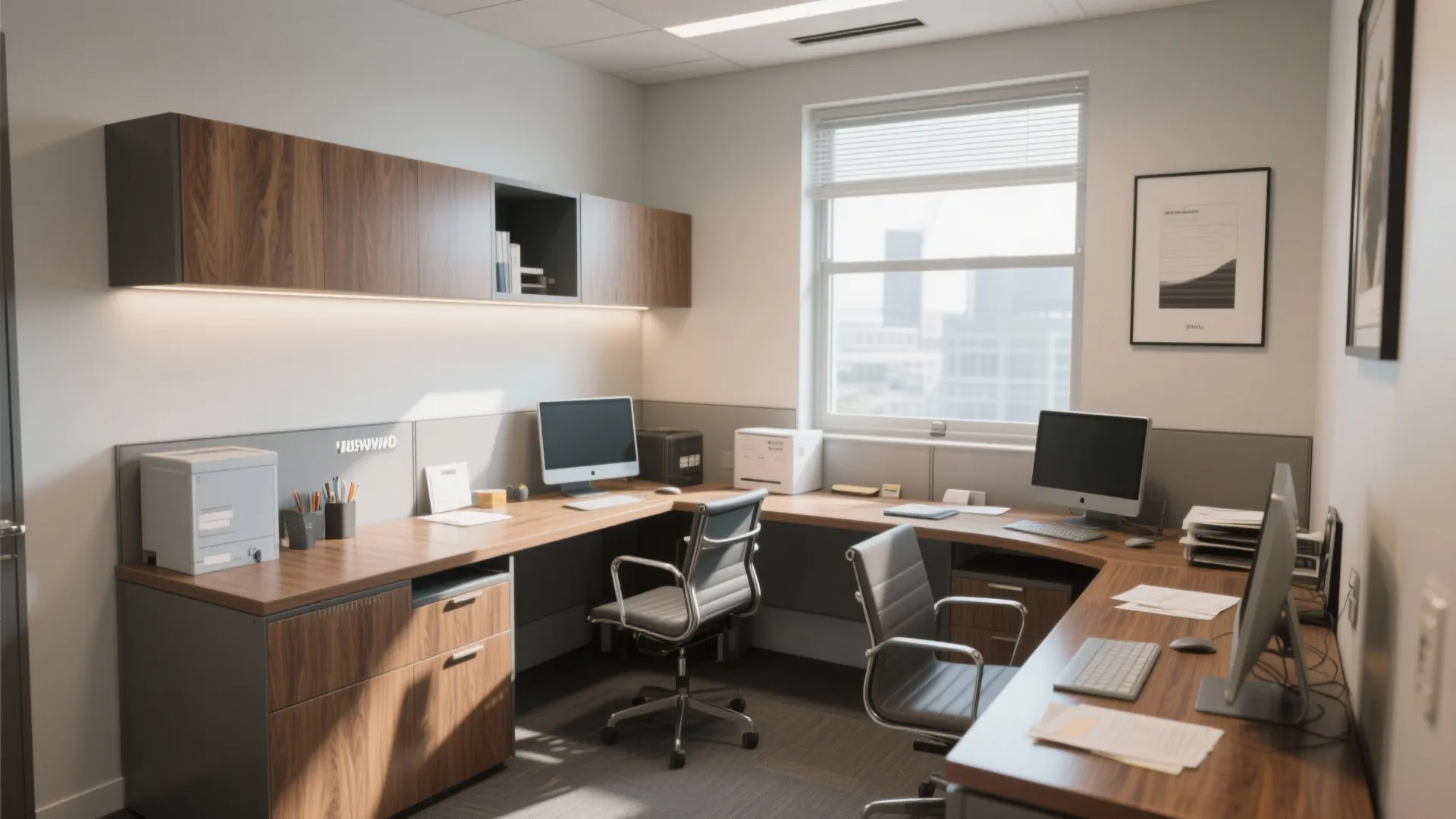 L-Shaped Desk Layout