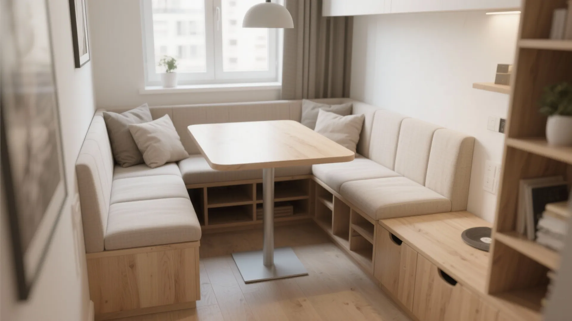 Compact L-Shaped Dining