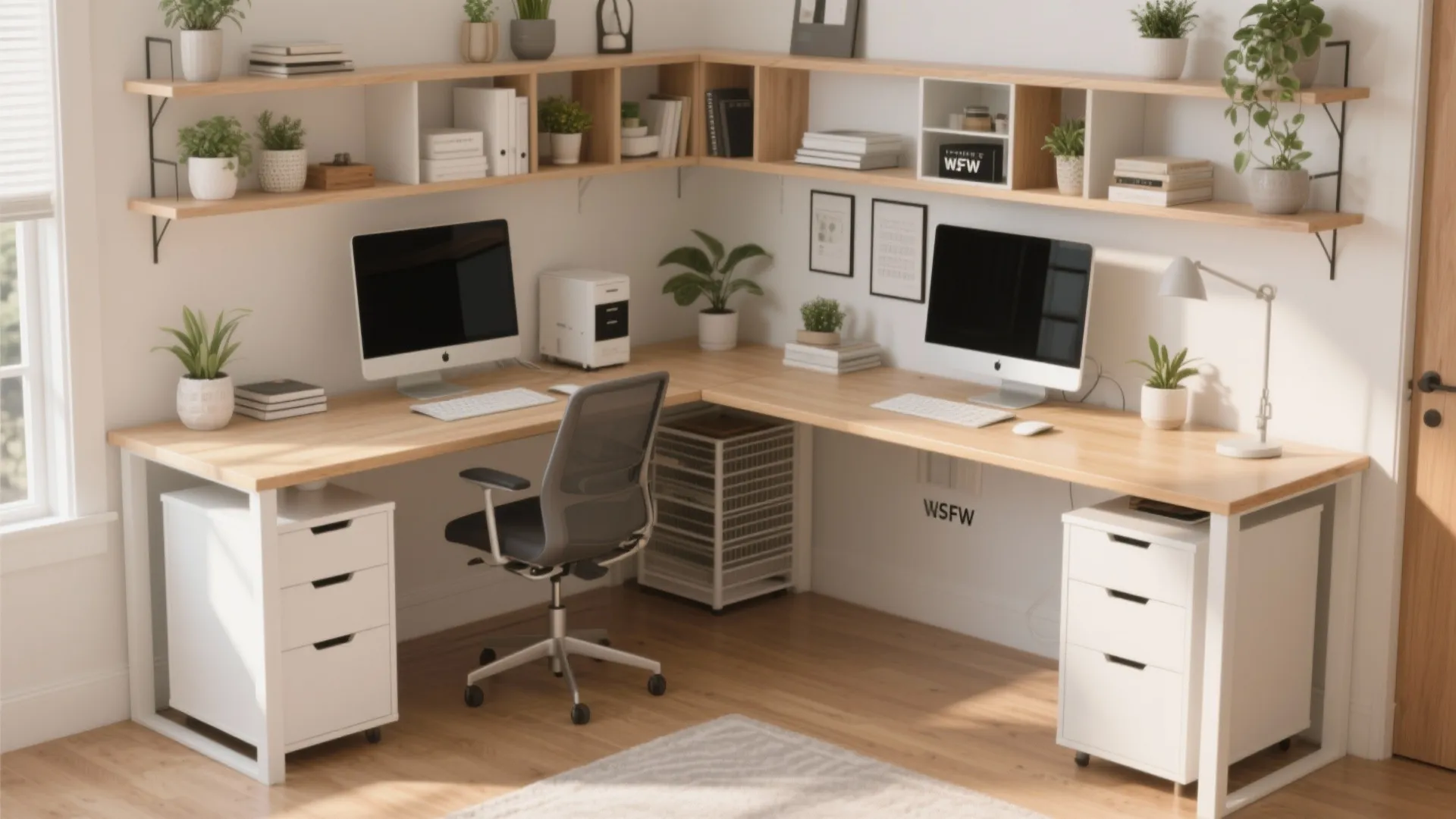 4. L-Shaped Workstation