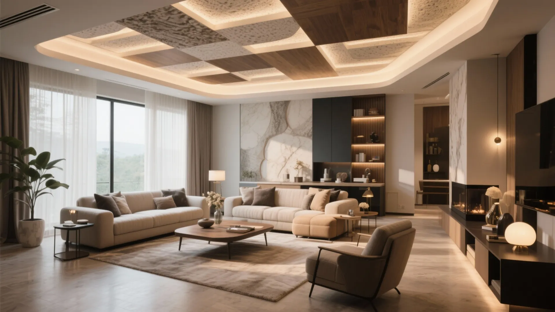 False Ceiling Design for L Shaped Living Room: Smart Ideas Unveiled: Fast-Track Guide to Stunning L Shaped Living Room Ceilings