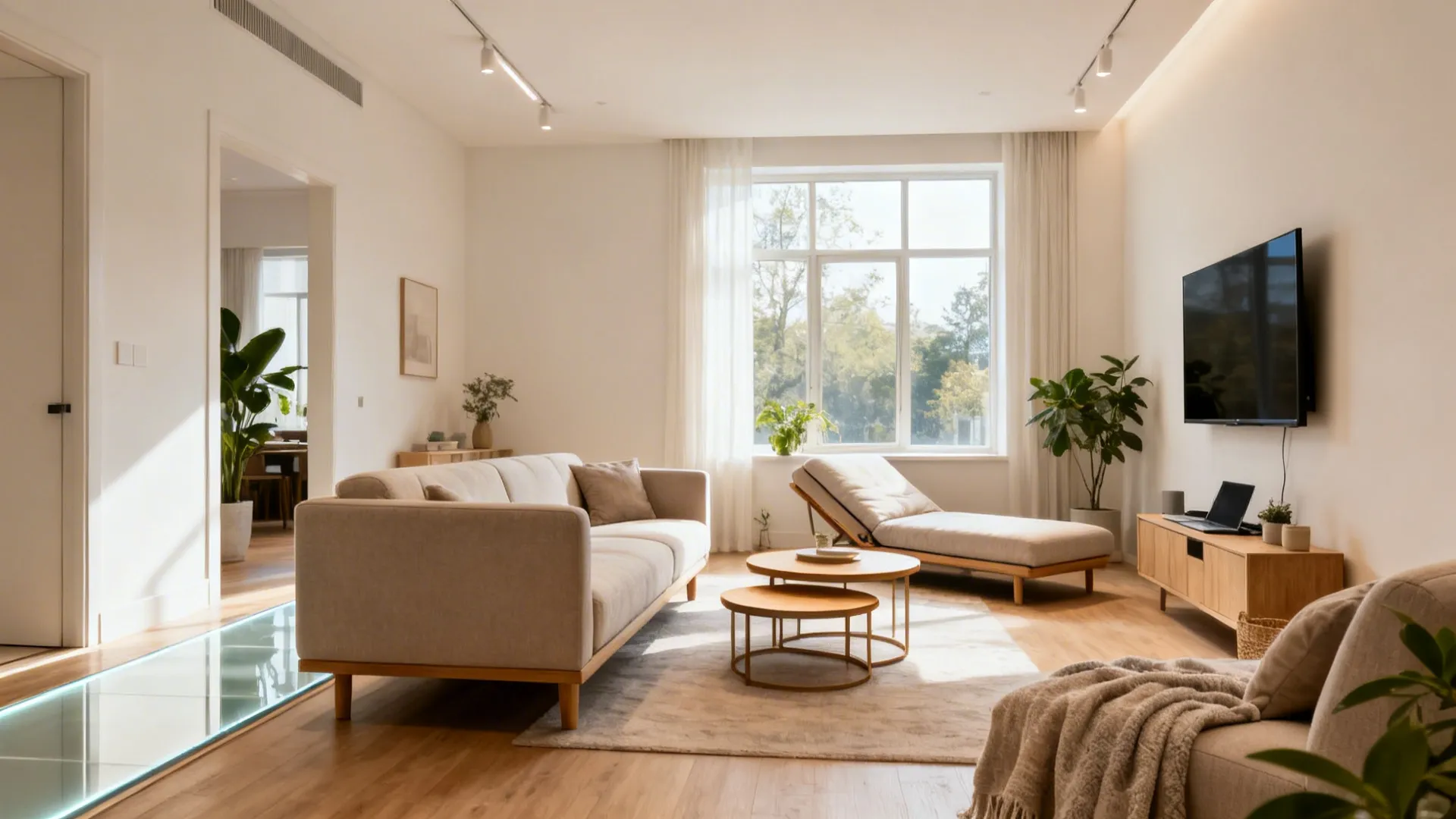 3) L-Shaped Seating for Multi-Use Flow