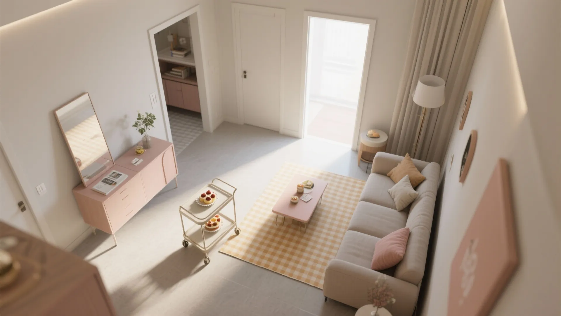 Dessert Cart + Mini Picnic Zone