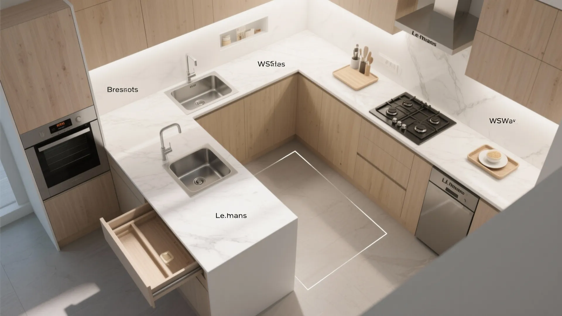 L-Shaped Layout for Family Flow