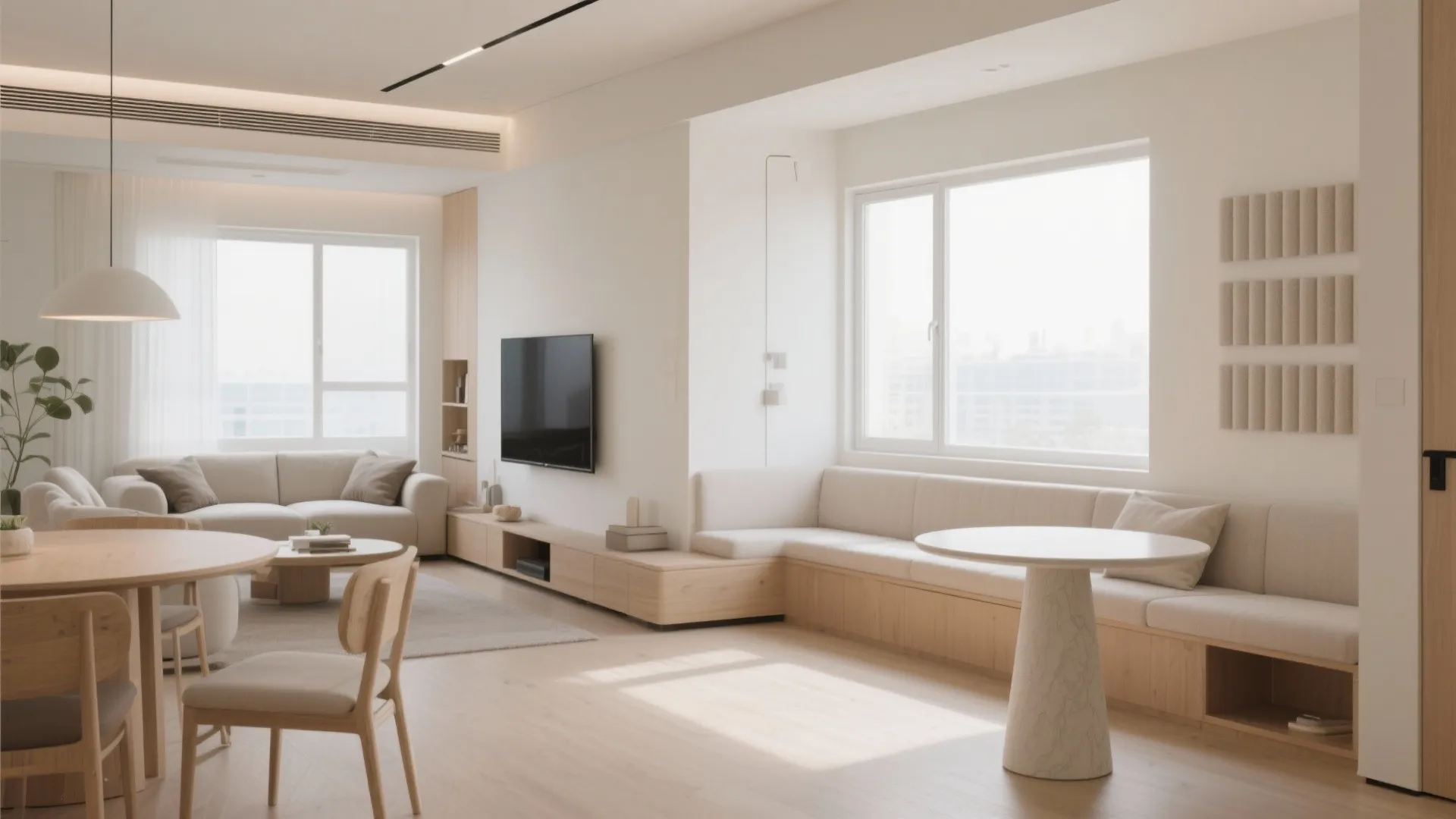 3) L-Shaped Flow to Free the Window Wall