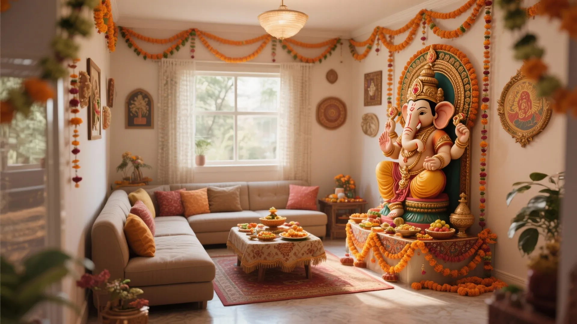 L-shaped Festive Arrangement