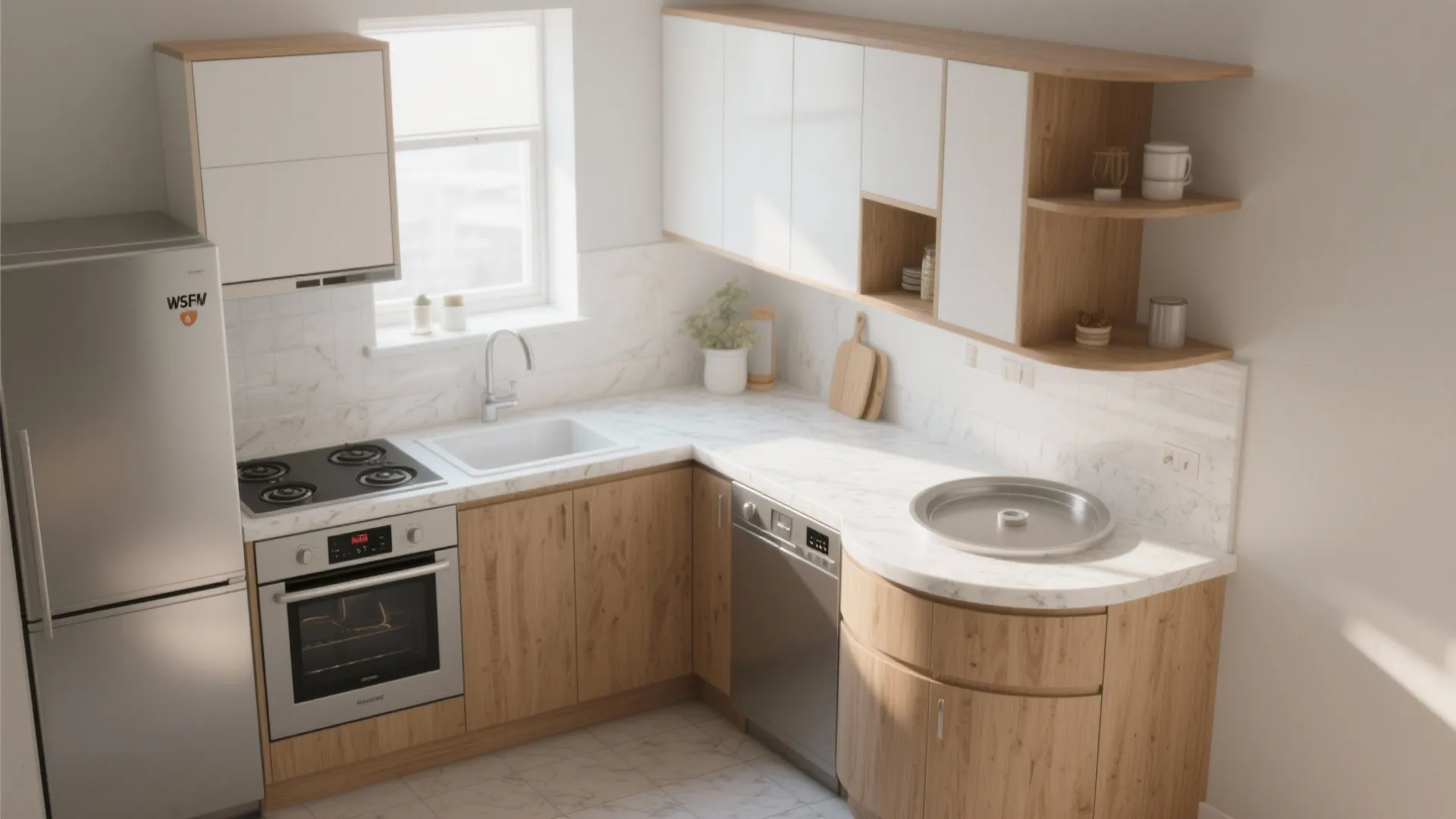 3. L-Shaped Layout for Efficiency