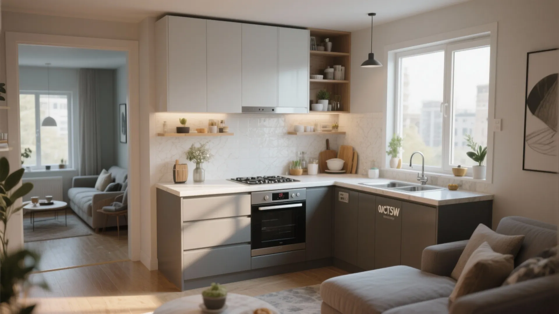 3. L-Shaped Kitchen for More Counter Space