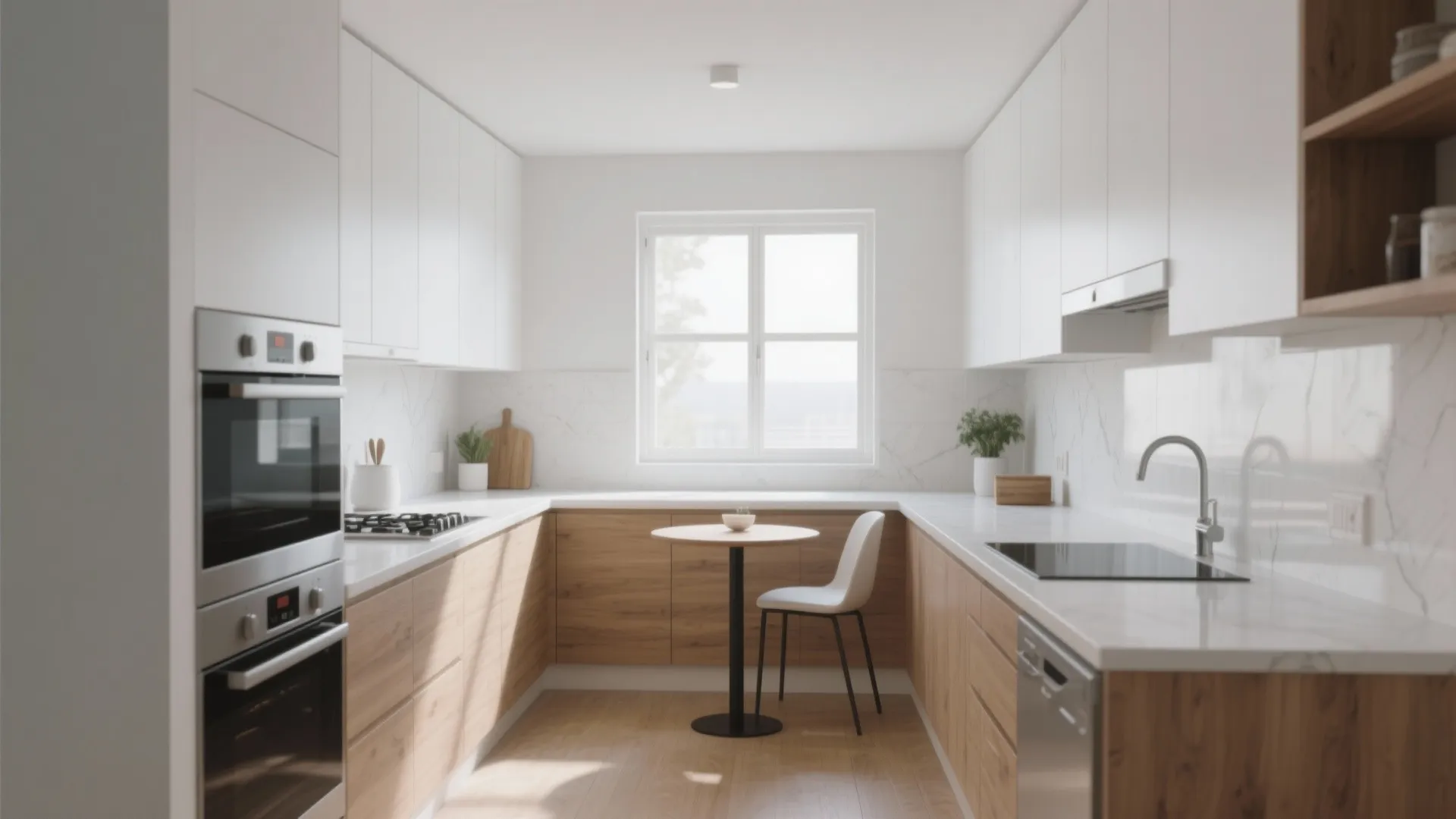 L-Shaped Kitchen to Maximize Counters