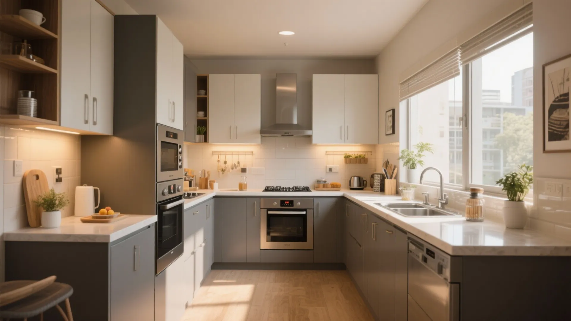 L-shaped Kitchen Layout