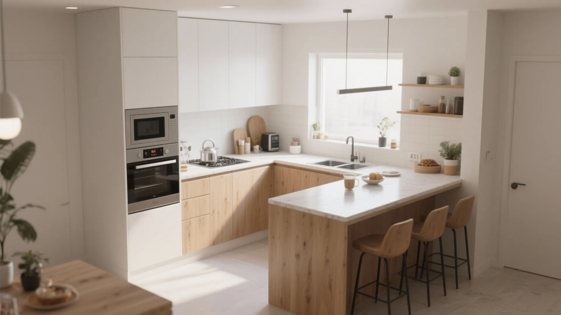 L-Shaped Kitchen Layout