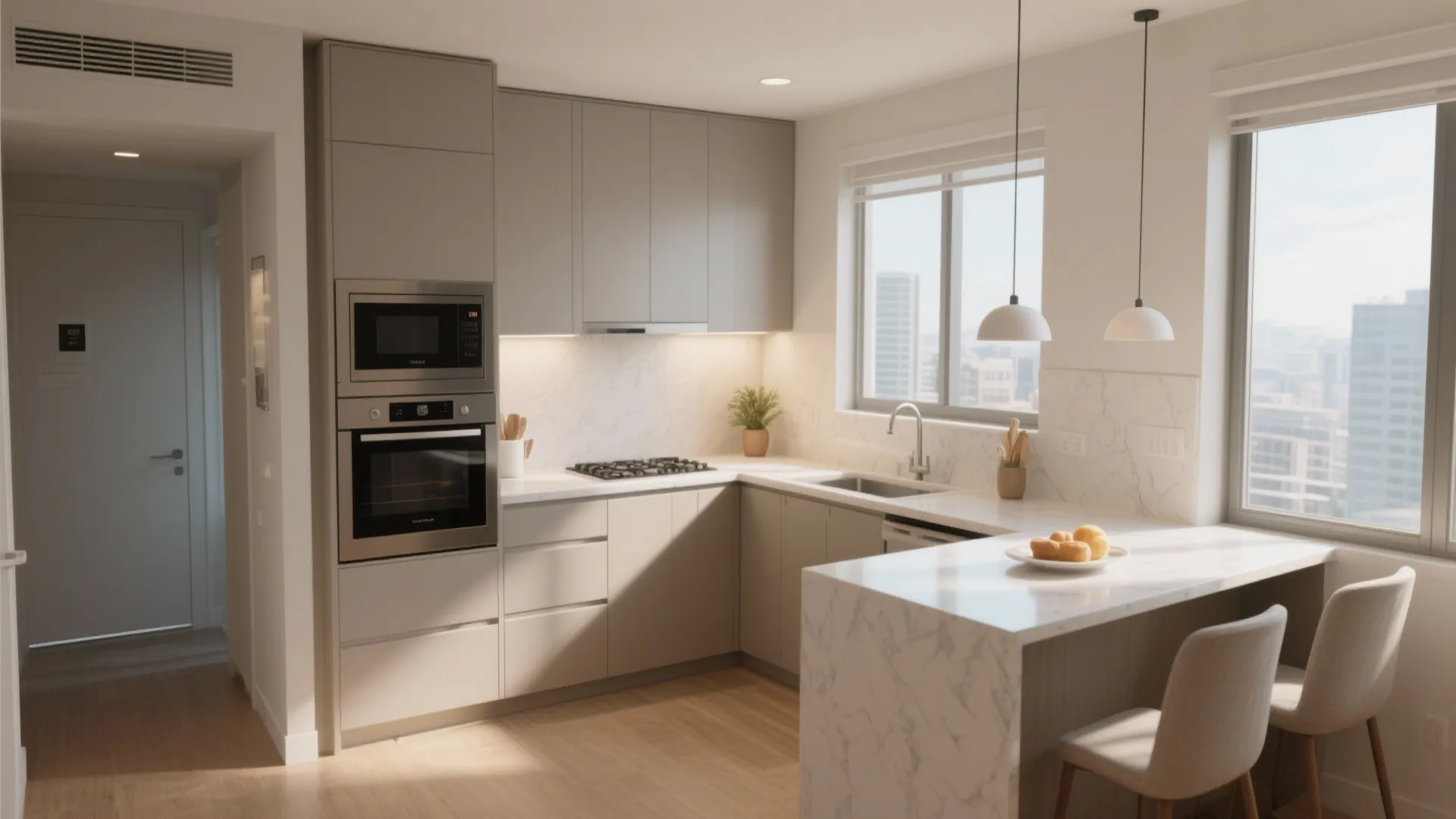 L-Shaped Kitchen Layout