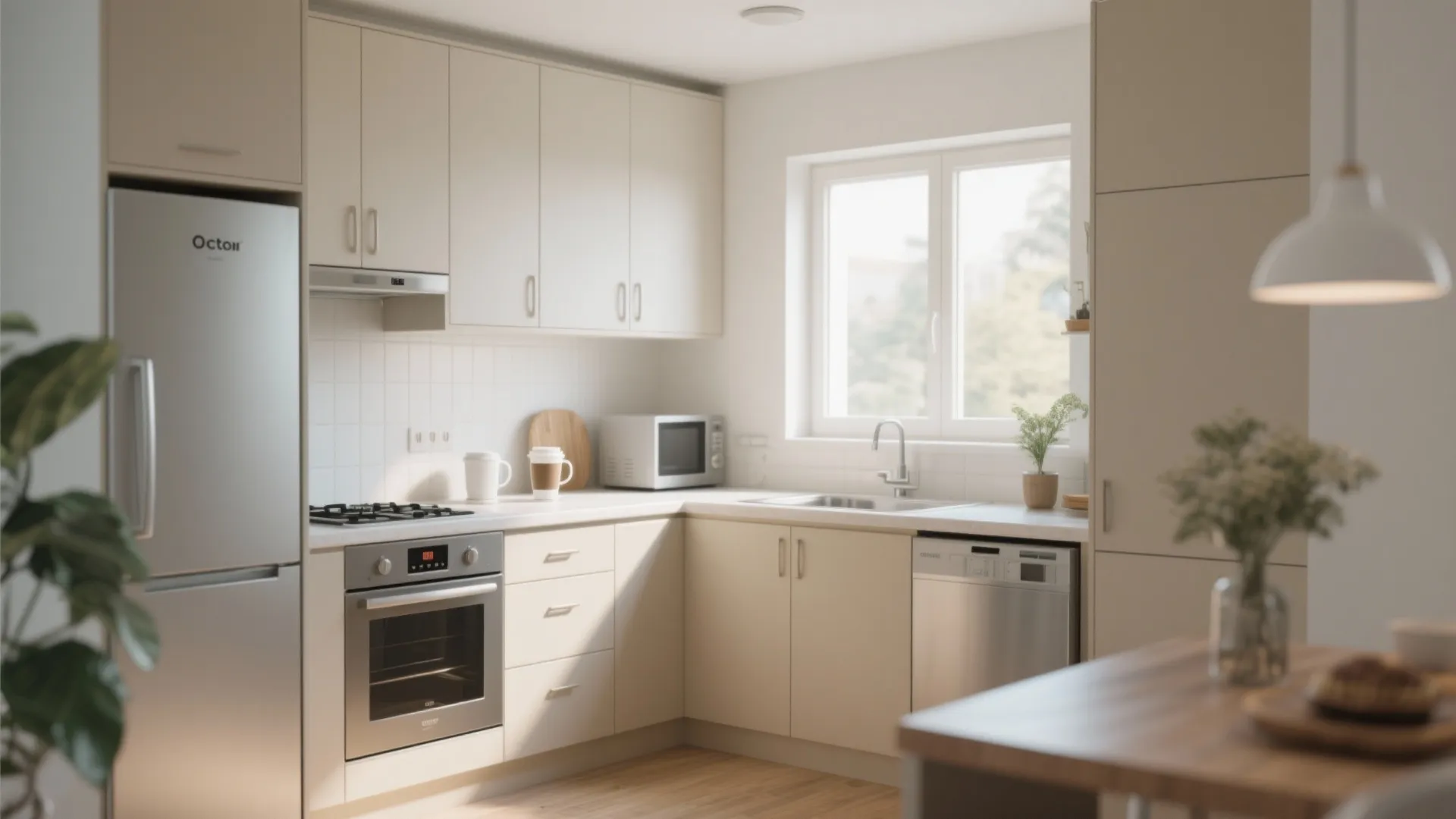 Smart L-Shaped Kitchen Arrangement