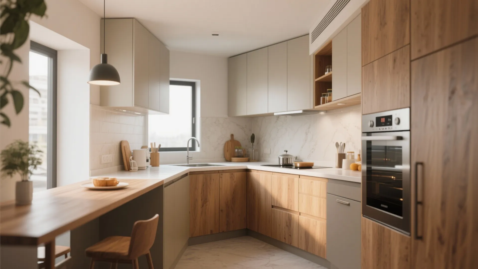 L-Shaped Kitchen Layout