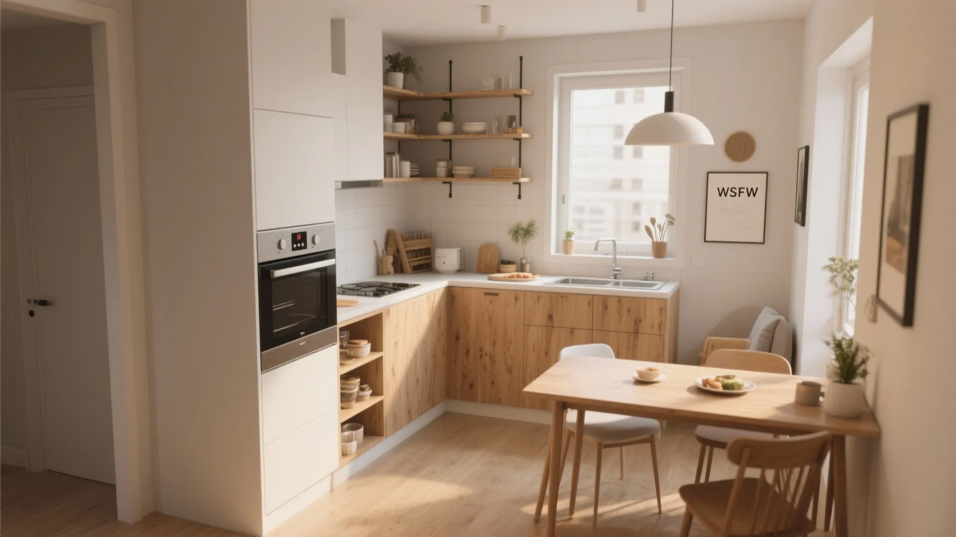 L-Shaped Layout to Open Up Living Spaces