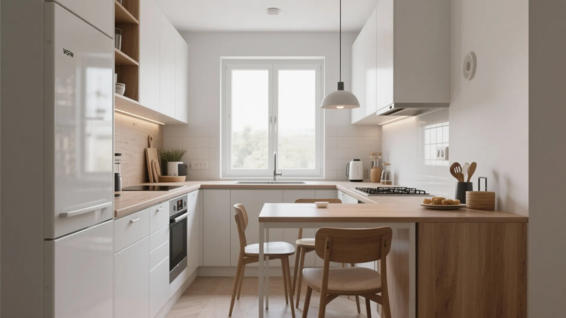 L-Shaped Layout for More Counter Space