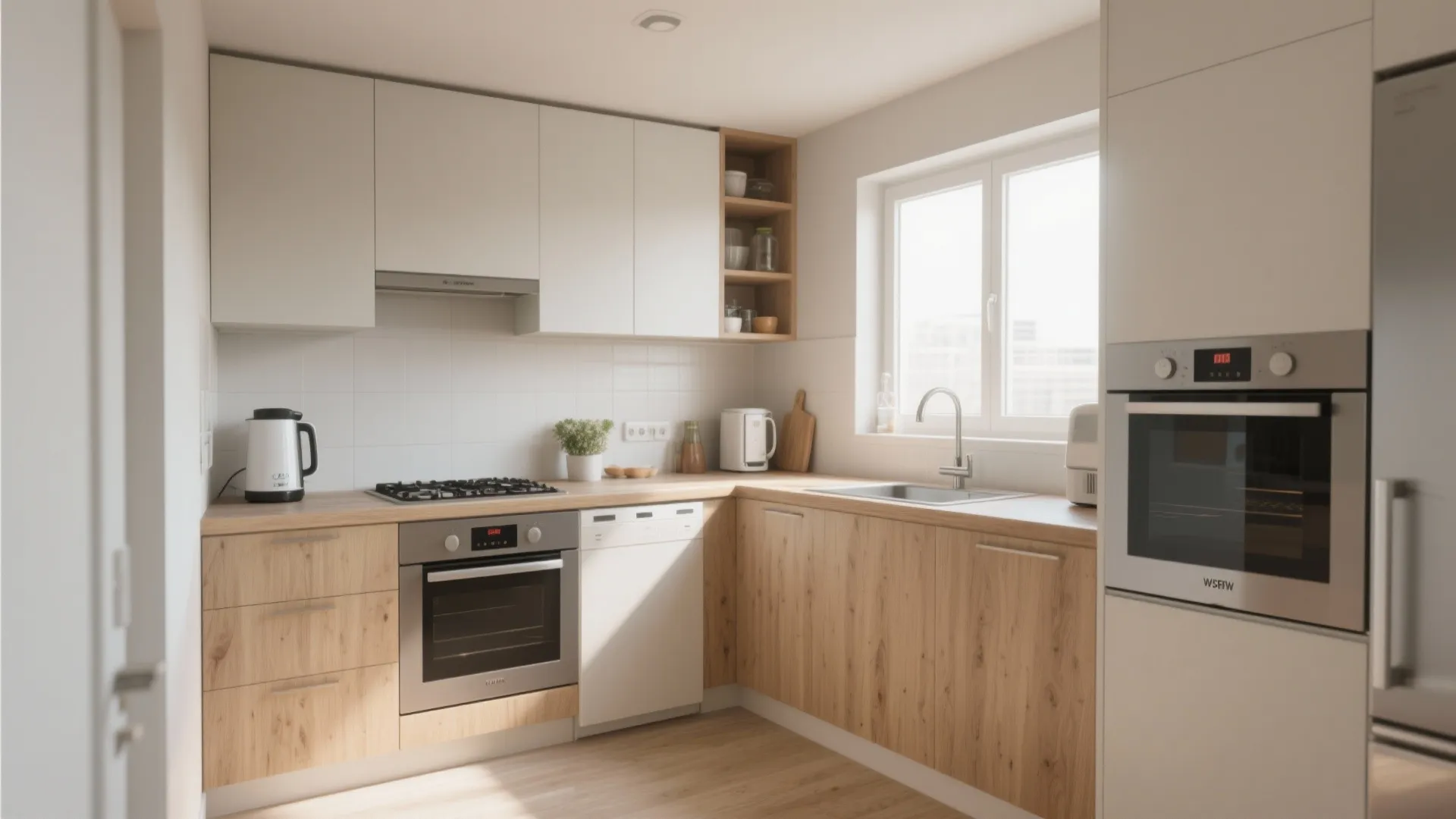 L-Shaped Layouts to Maximize Counter Space