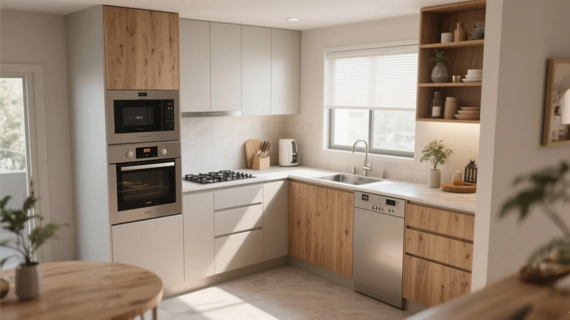 L-Shaped Layout to Open Surfaces