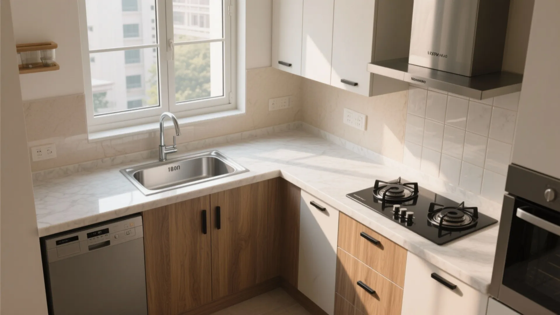 L-Shaped Kitchen to Unlock Prep Space