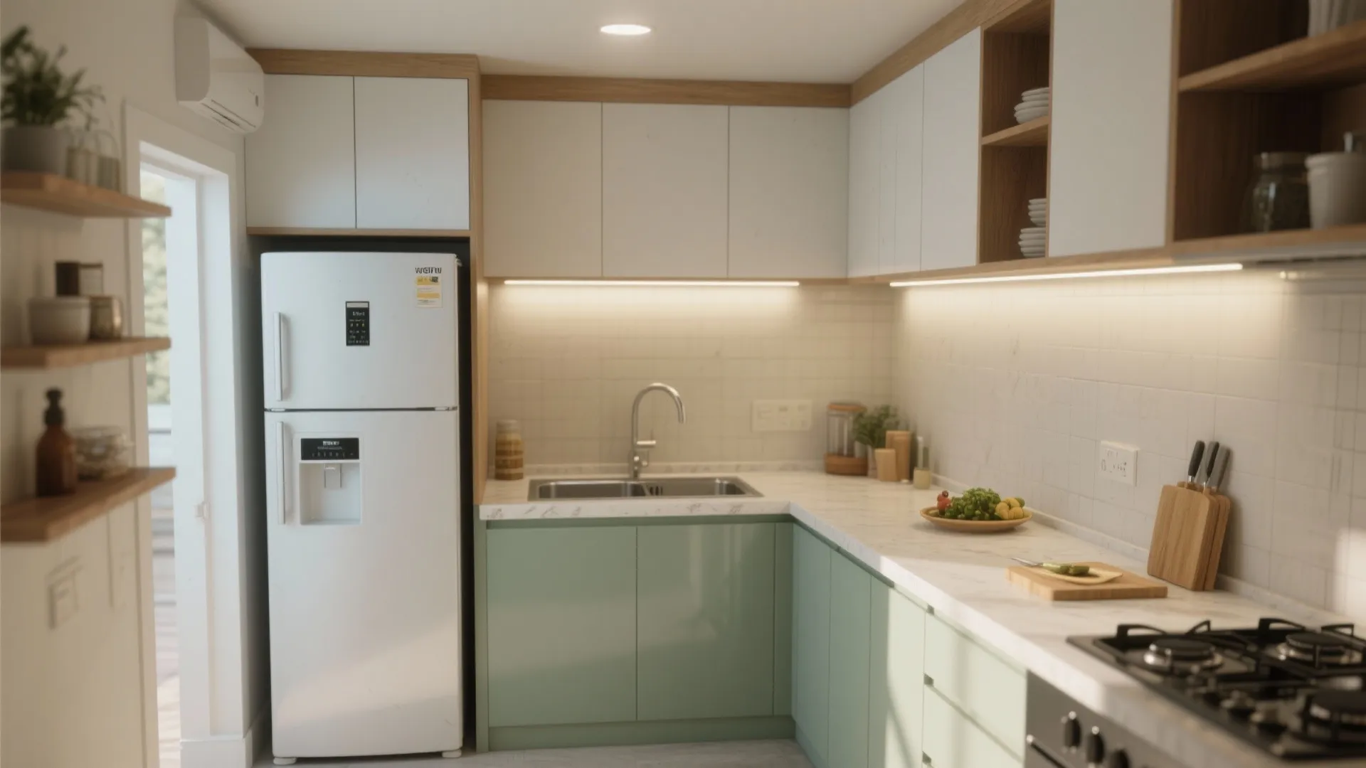 L-Shaped Layout to Unlock Prep Space