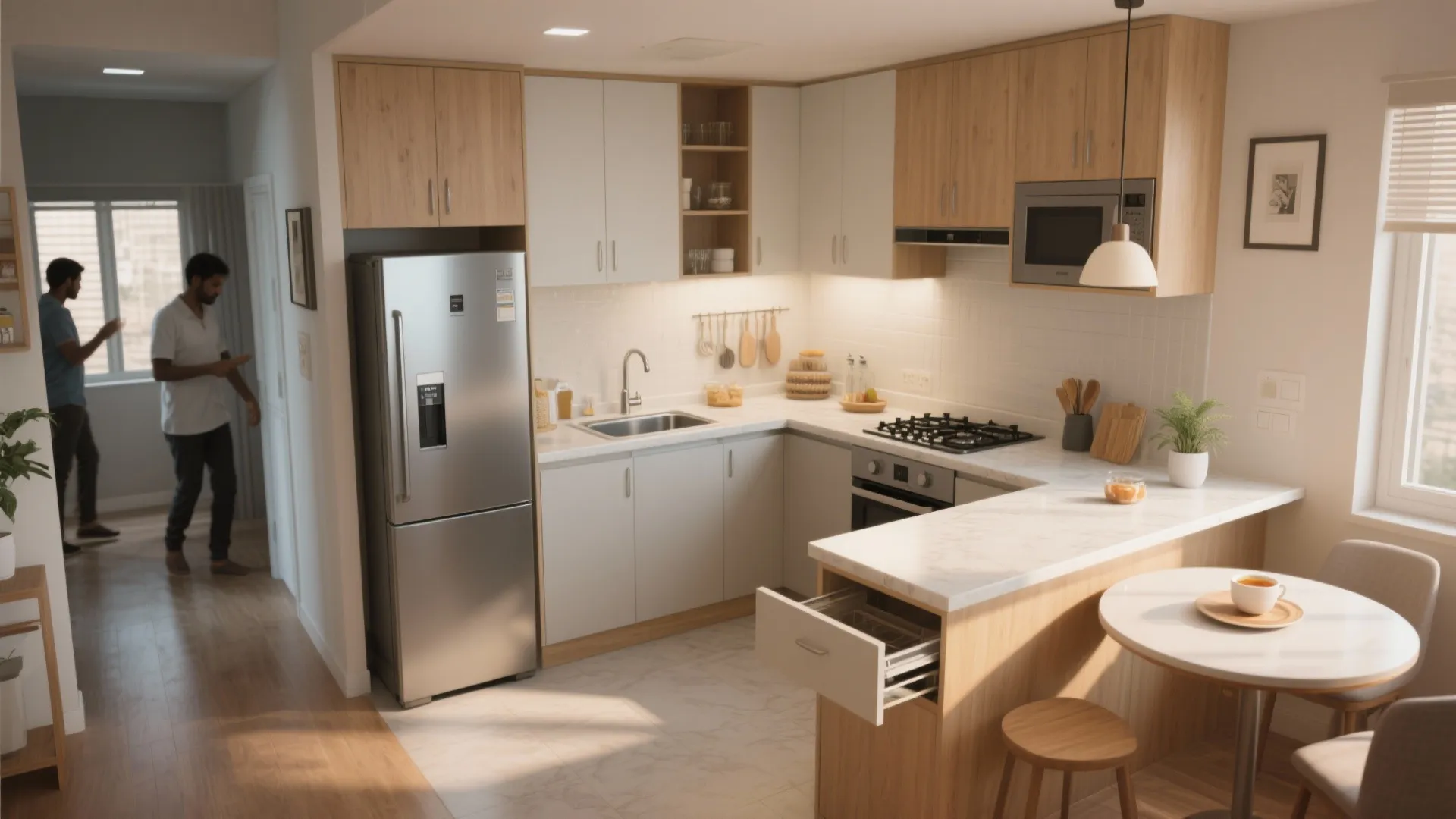 L-shaped layout that prioritizes flow, not just footage