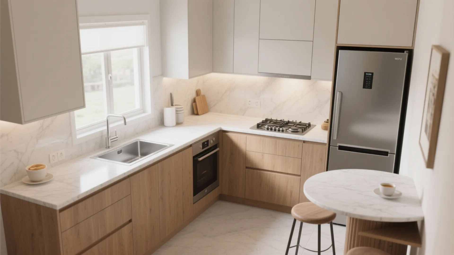 L-Shaped Layout to Unlock Counters