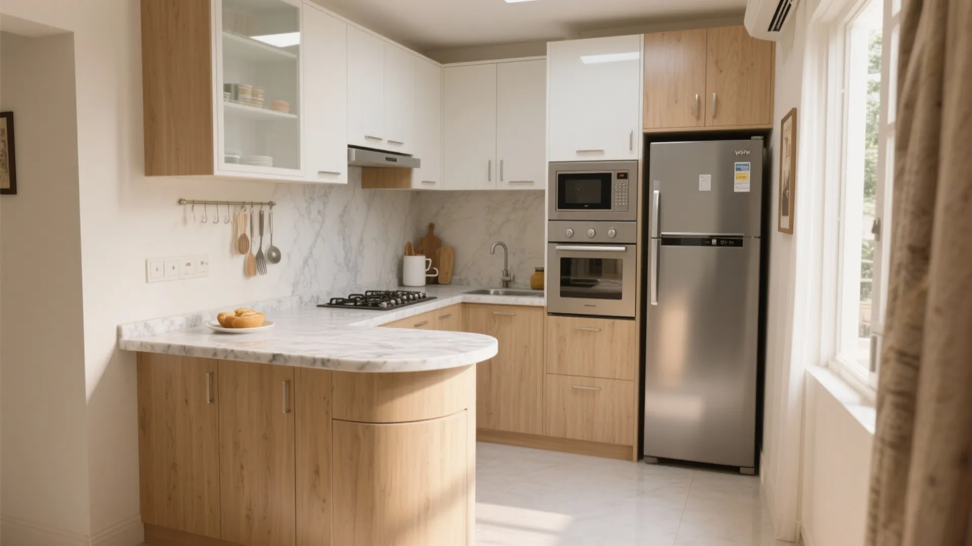 L-Shaped Kitchen to Unlock Counter Space