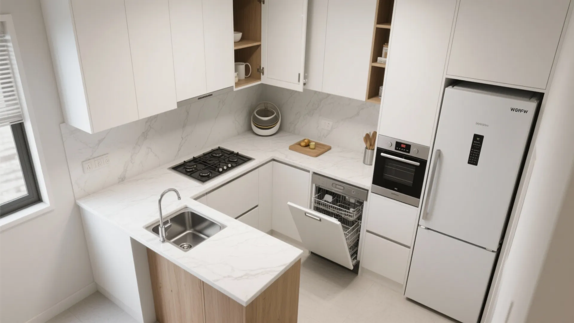 L-Shaped Layouts That Free Counter Space