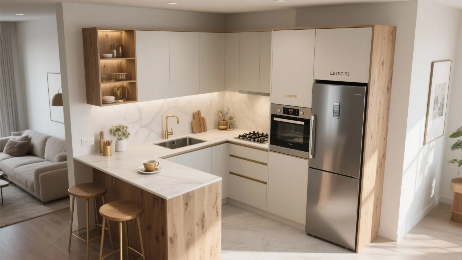 Compact L-Shaped Layouts That Flow