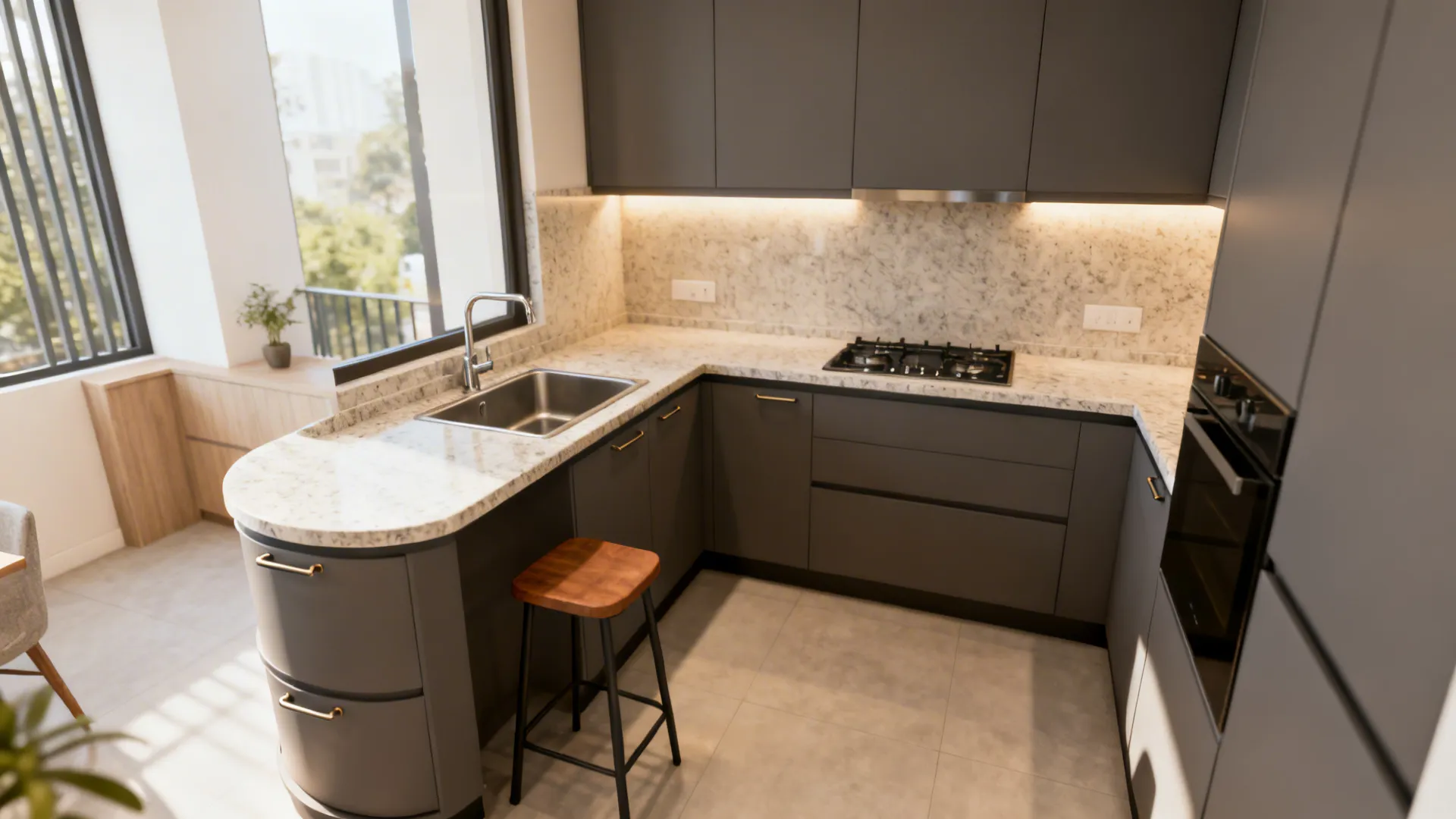 L-Shaped Kitchens to Maximize Countertops