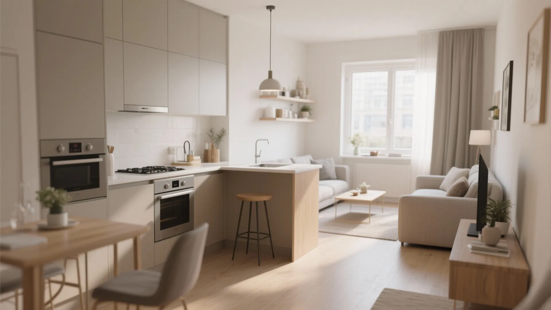 3. L-Shaped Layout to Maximize Counter Space