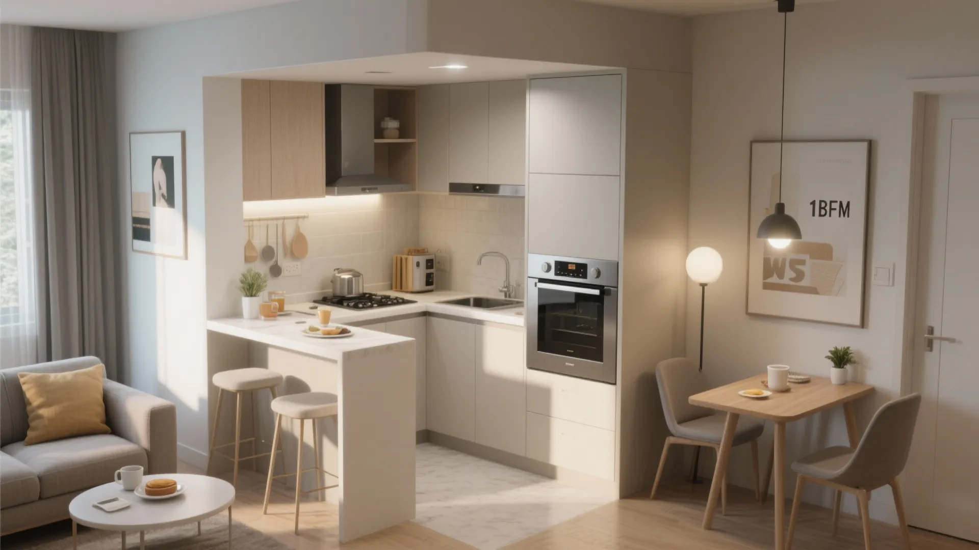 L-Shaped Kitchen Layout