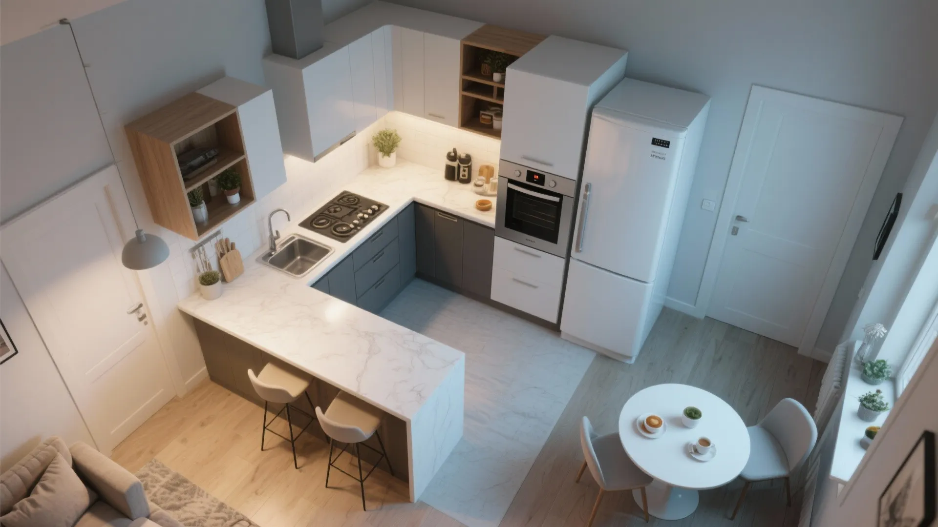 L-Shaped Kitchen Layout