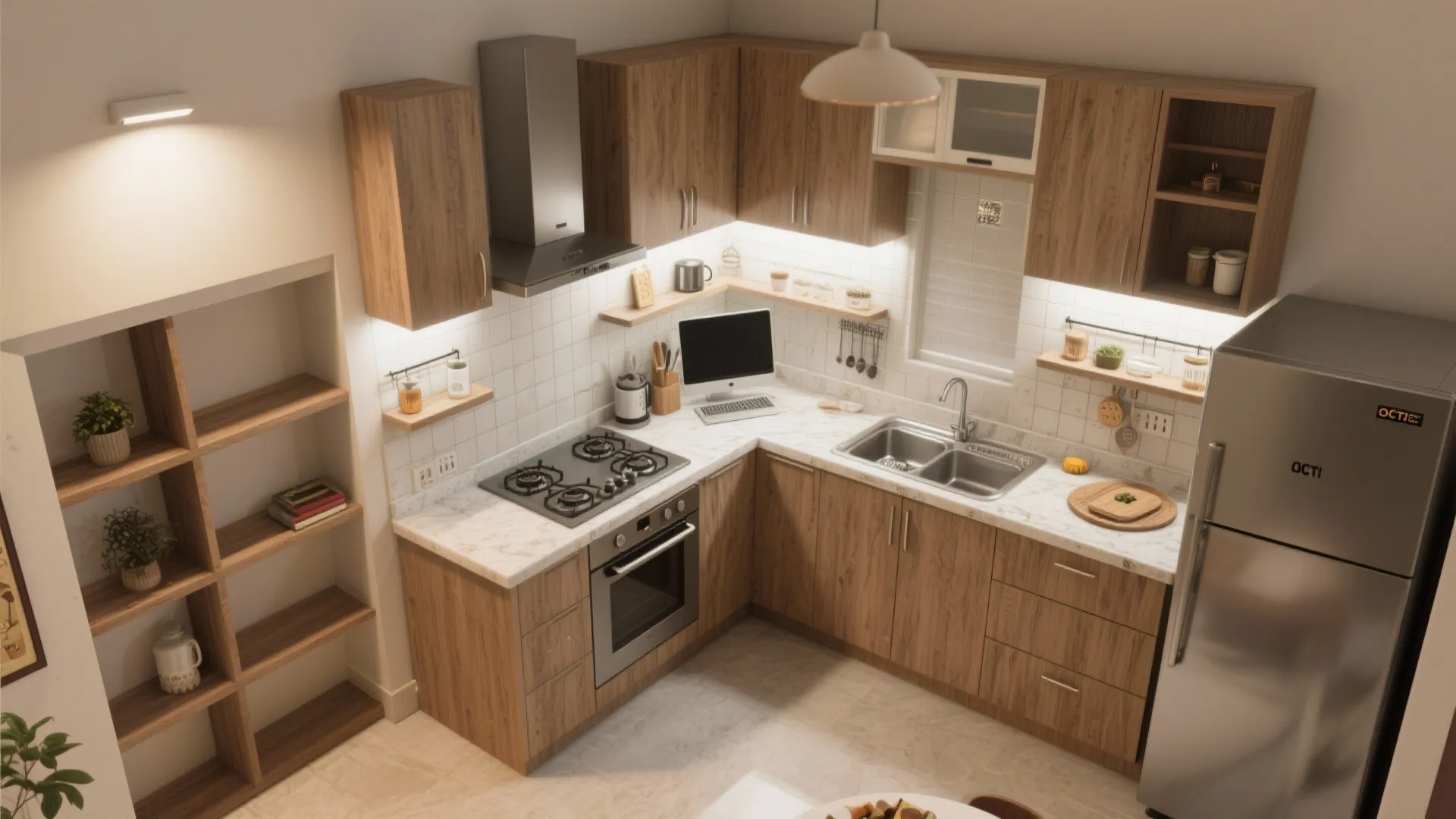 L-Shaped Kitchen Layout