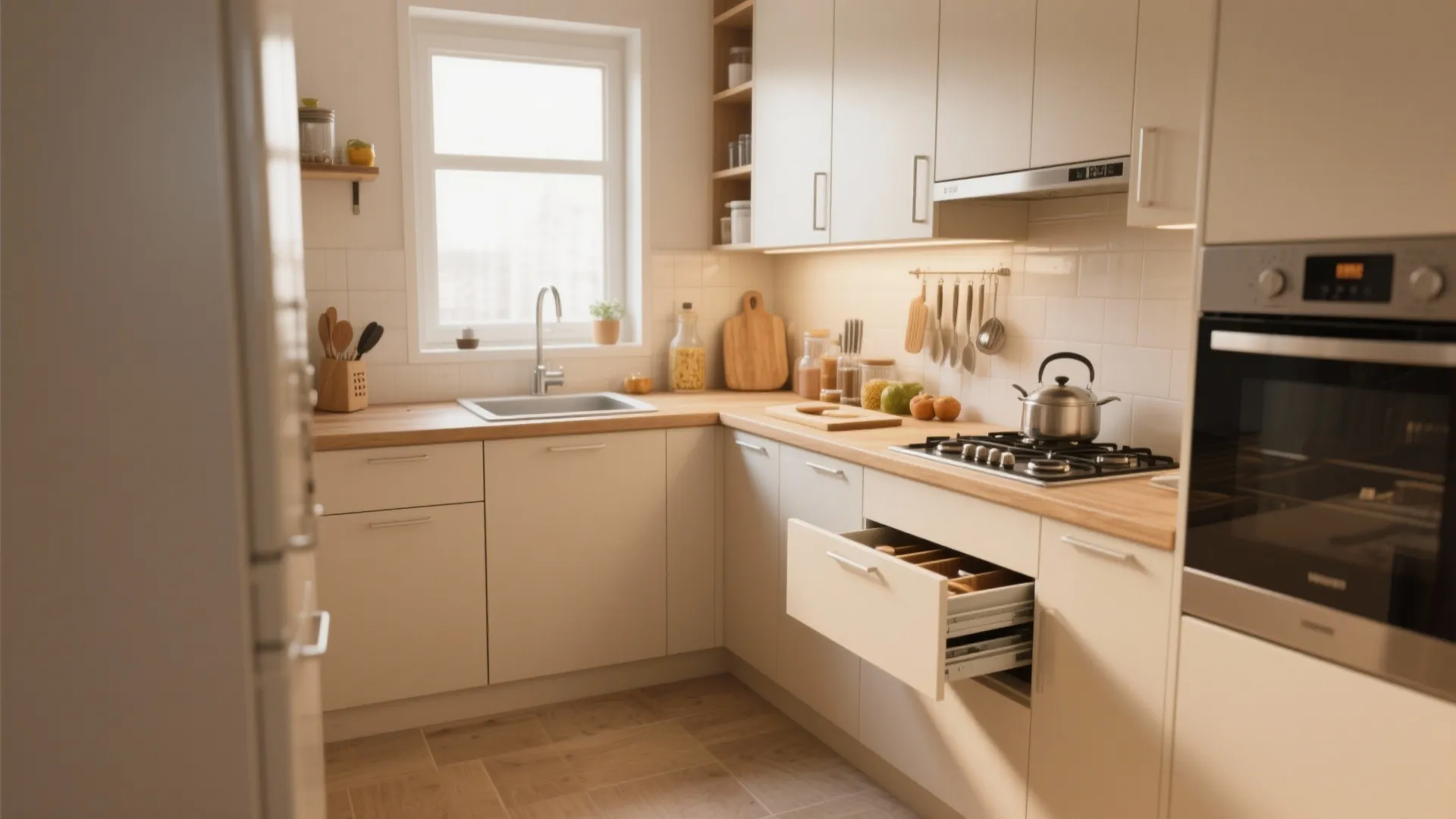 L-Shaped Compact Wall Layout