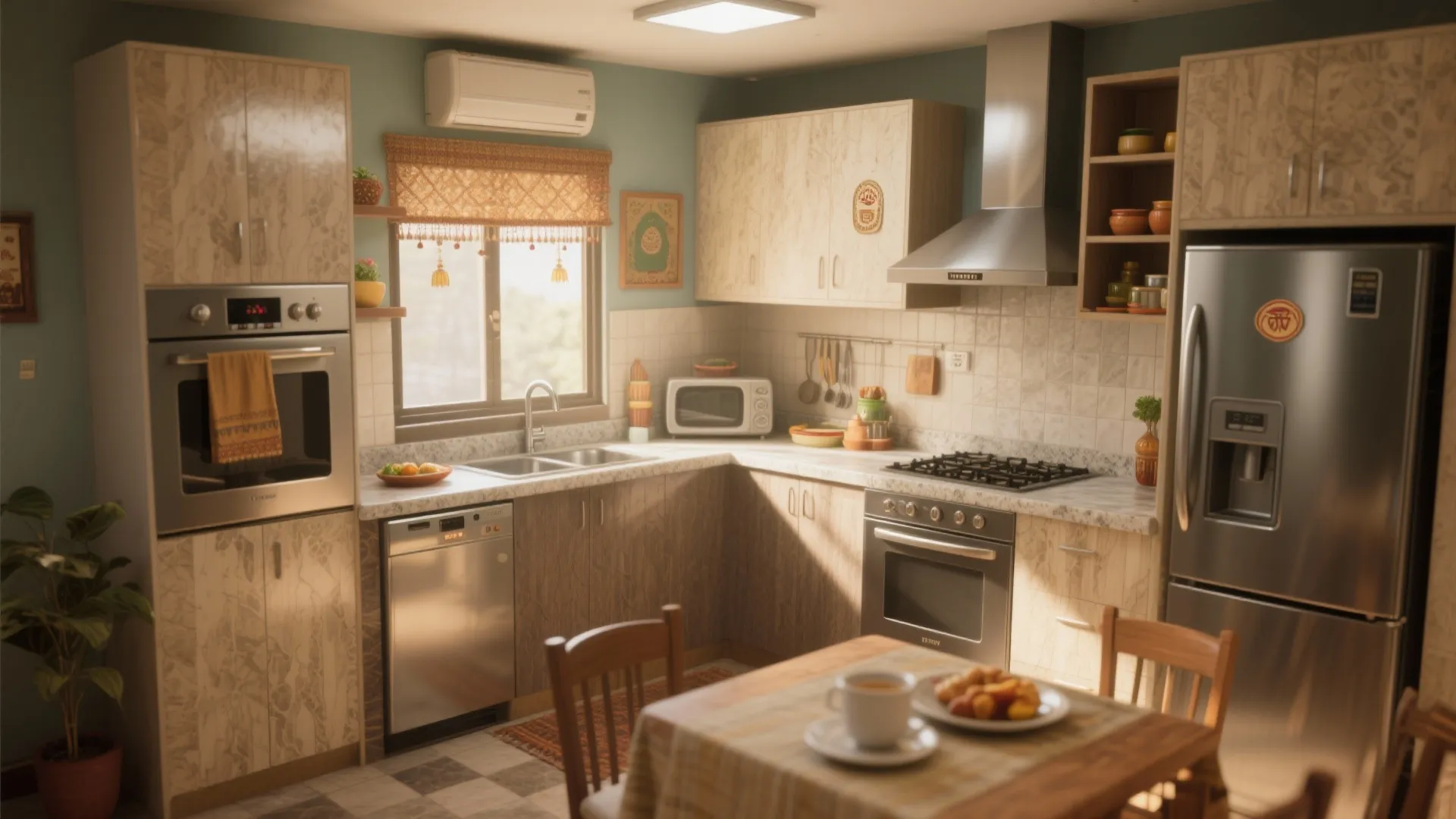 L-shaped Layout to Maximize Counter Space