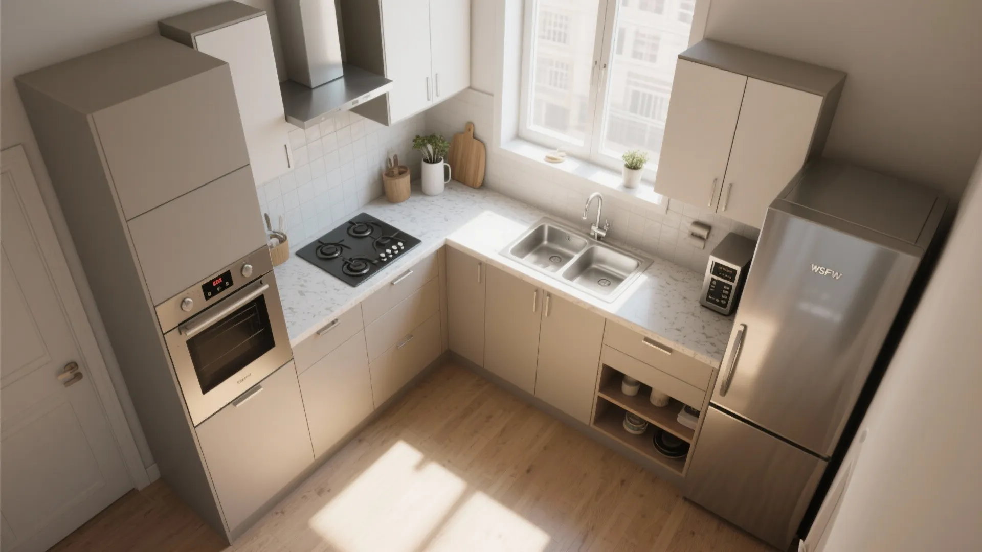 L-Shaped Kitchen Layout