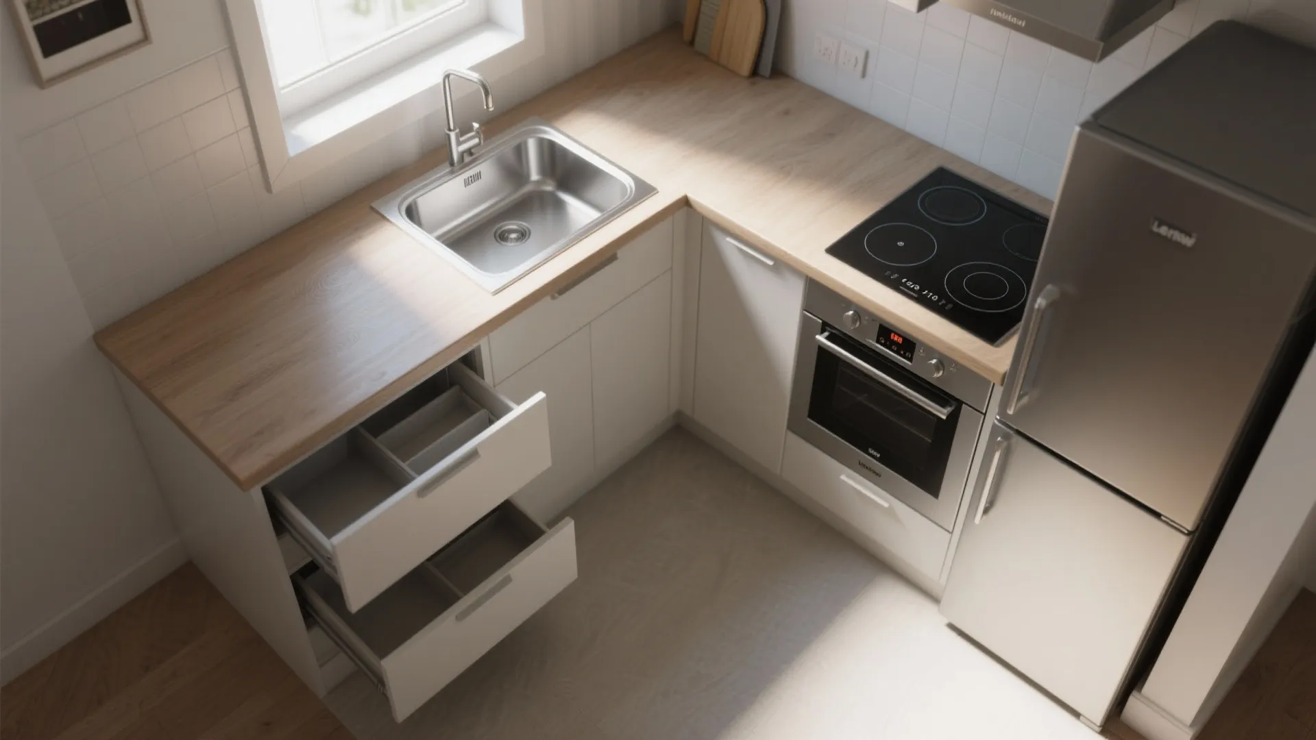 L-Shaped Layout to Unlock Counter Space