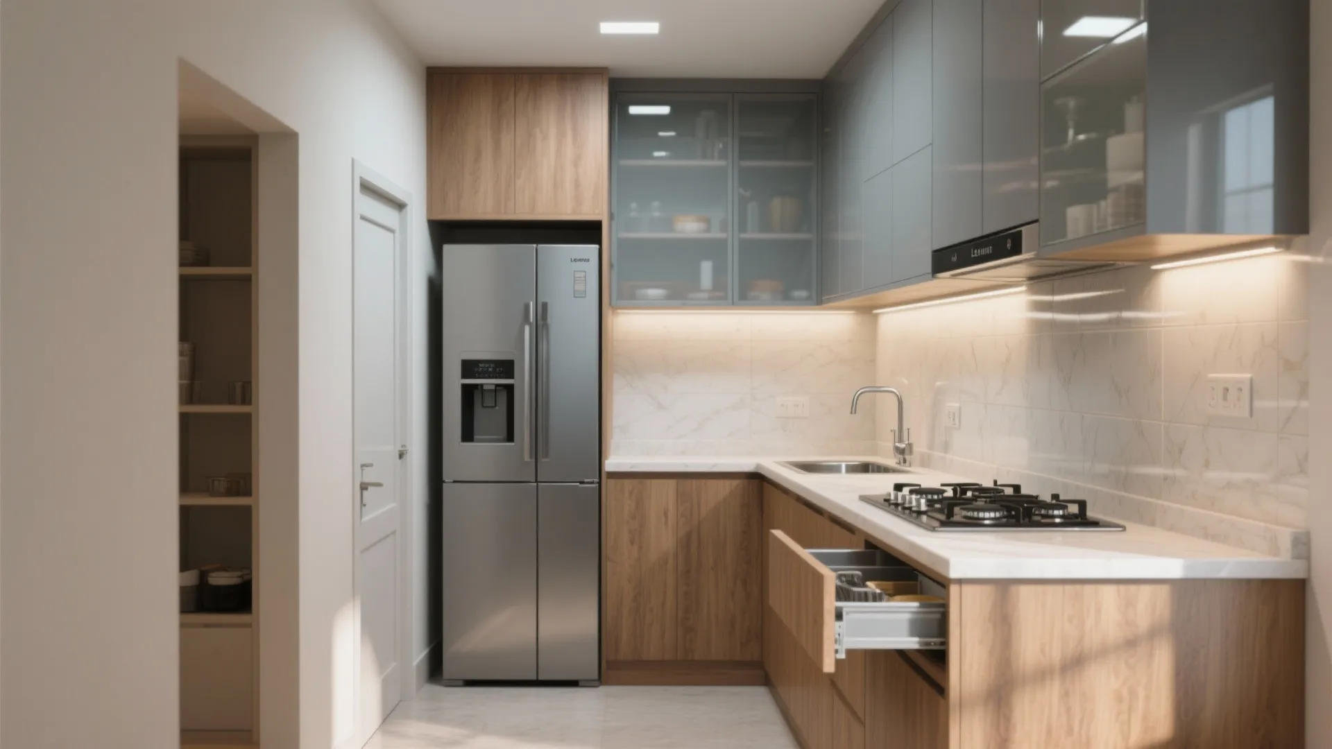 L-Shaped Layout to Unlock Counter Space