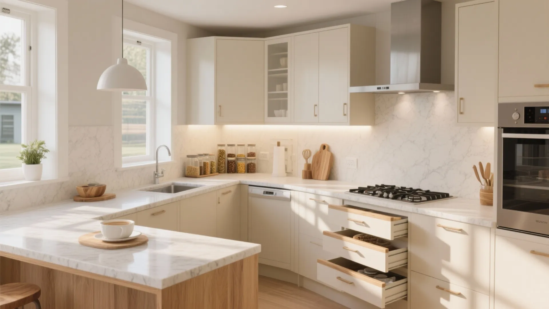 L-Shaped Kitchen That Really Cooks