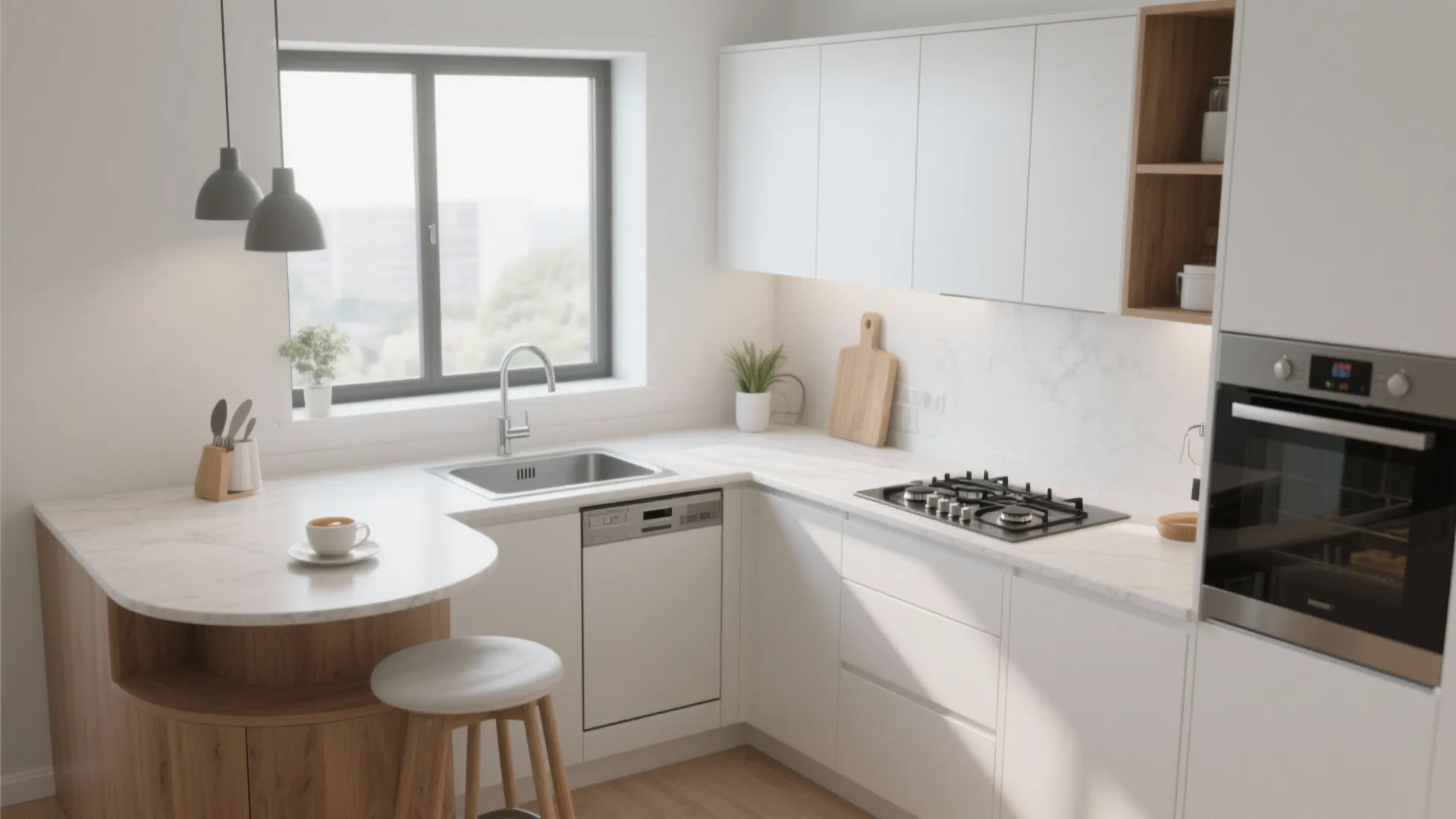 L-Shaped Layout to Unlock More Counter Space