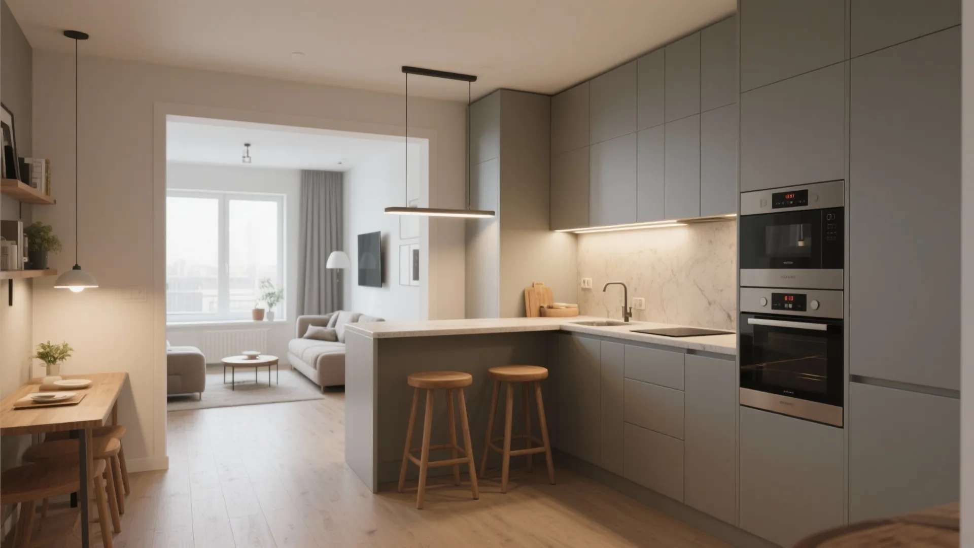 L-Shaped Layout to Unlock Counter Space